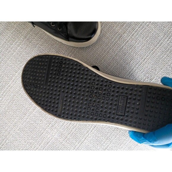 Perry Ellis America Men's Olson Black High Top Leather Sneakers Size 8.5 - Picture 10 of 11